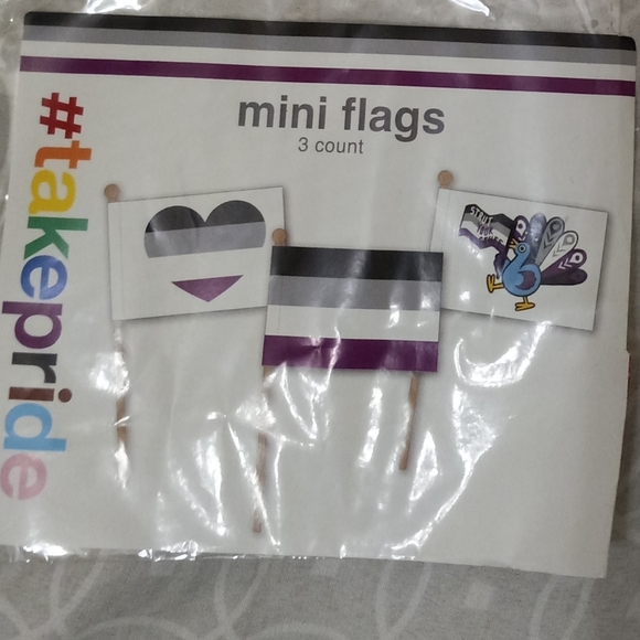 Asexual Pride Merch Bundle- Sunglasses, Bag, Mini Flags - Picture 5 of 5